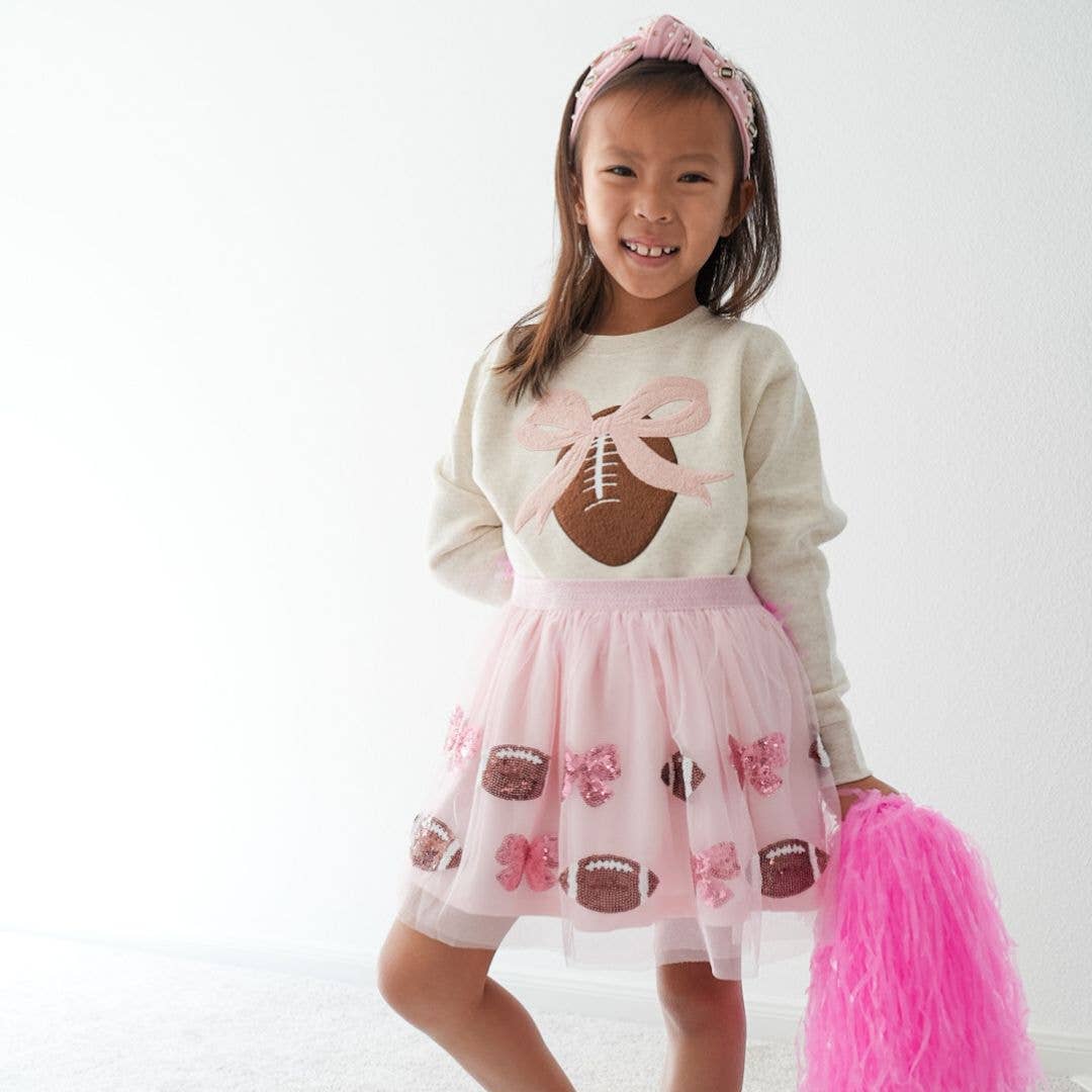 Sweet Wink - Vendita all'ingrosso Felpa - Bambini - Felpa con Toppa da Calcio Coquette - Abbigliamento per Ragazze6