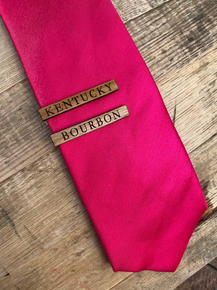Fermacravatte a botte Kentucky Bourbon recuperati - Regali personalizzati per la vendita all'ingrosso da parte di TWWKY