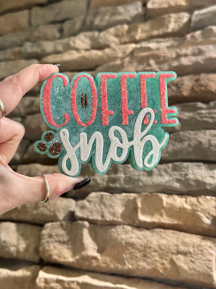 Coffee Snob Car Freshie for wholesale by Sassy Fras Couture