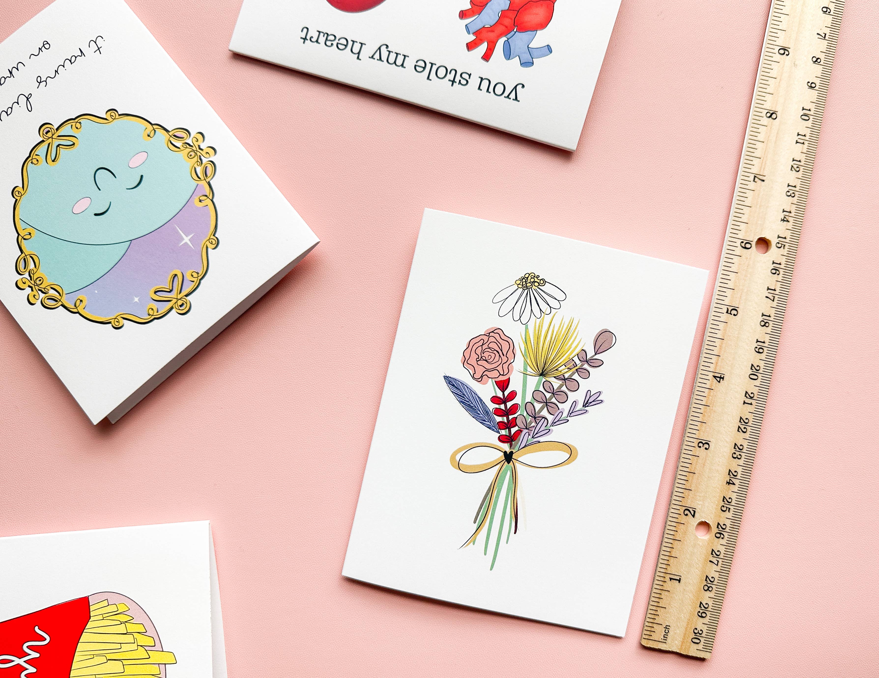 The Harpy Otter Co - Wholesale Stationery/Notecard Set - Gay Pride Floral Notecard1