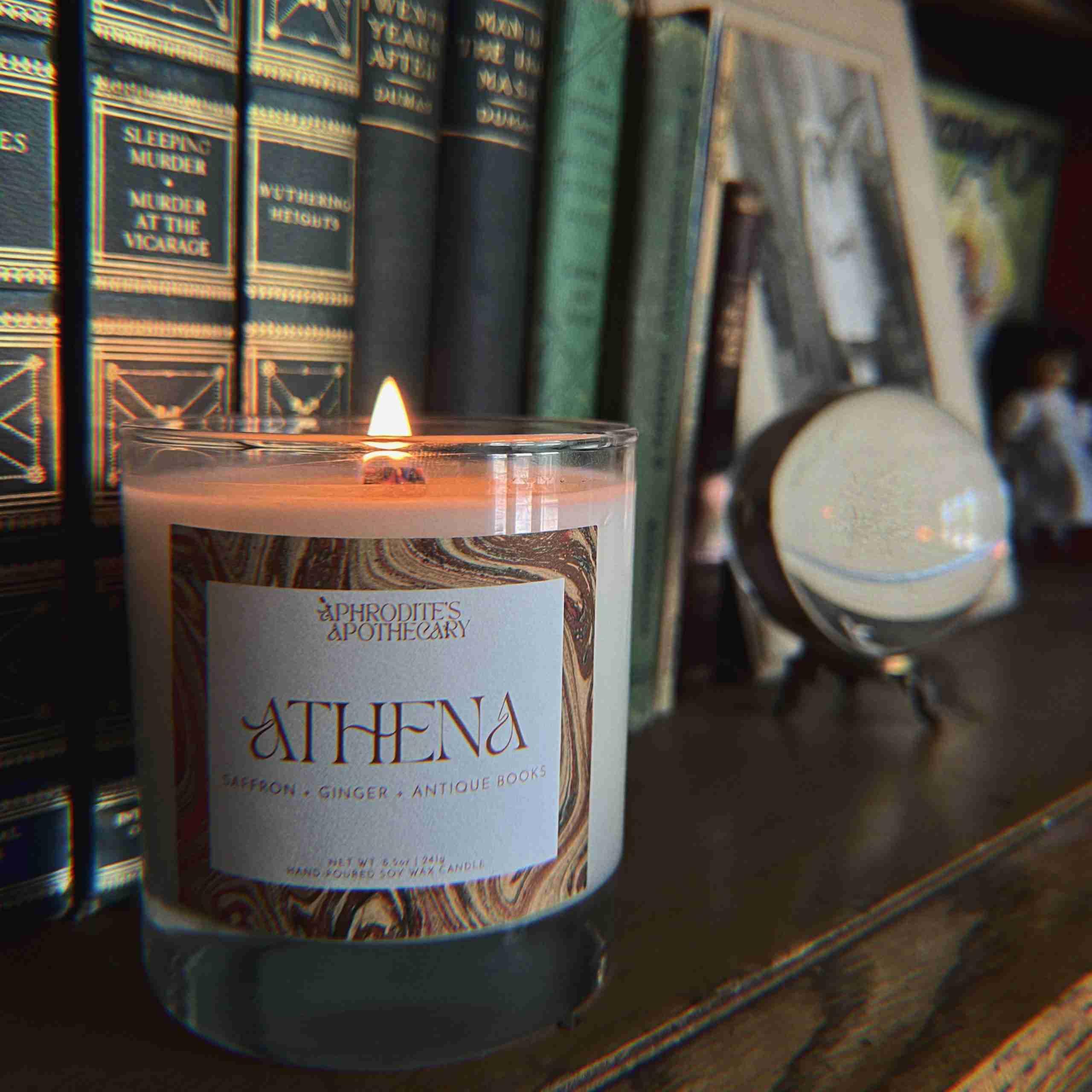 Aphrodite's Apothecary - Wholesale Jar/Filled Candle - Athena Candle1