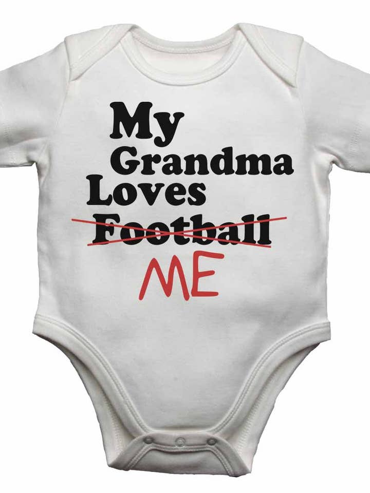 A Minha Avó Ama-me não Futebol - Coletes Bebé por atacado de Little Ratbag