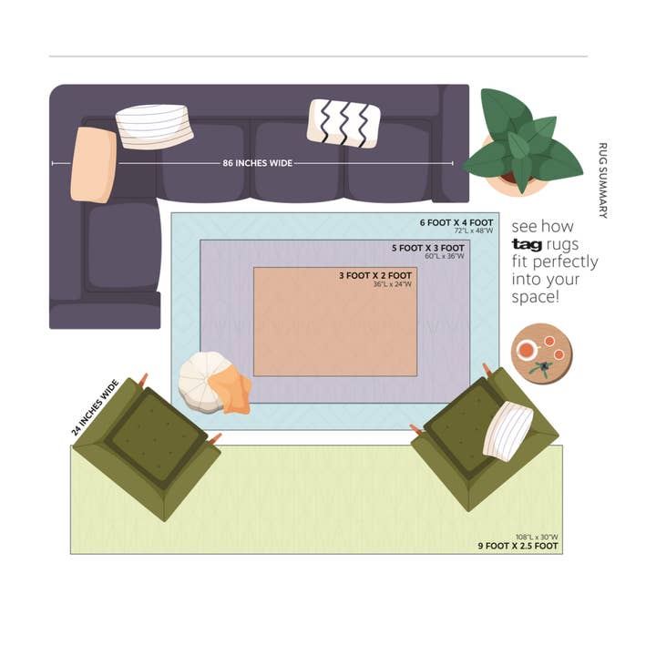 tag - Wholesale Area Rug - Makena Chindi Rug - Green
