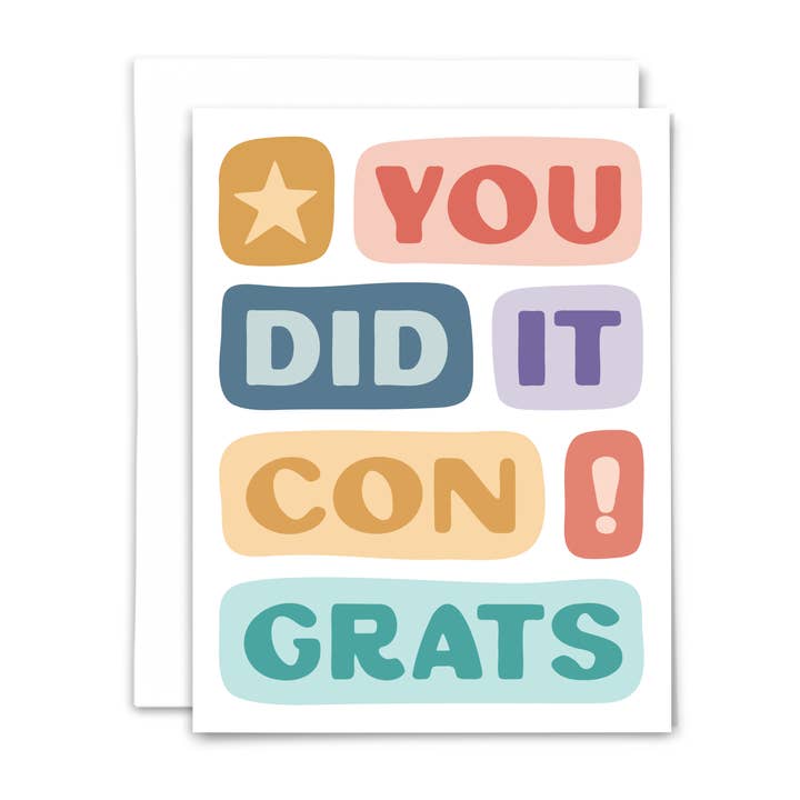 NEW! You did it: greeting card for wholesale by and the moon will rise
