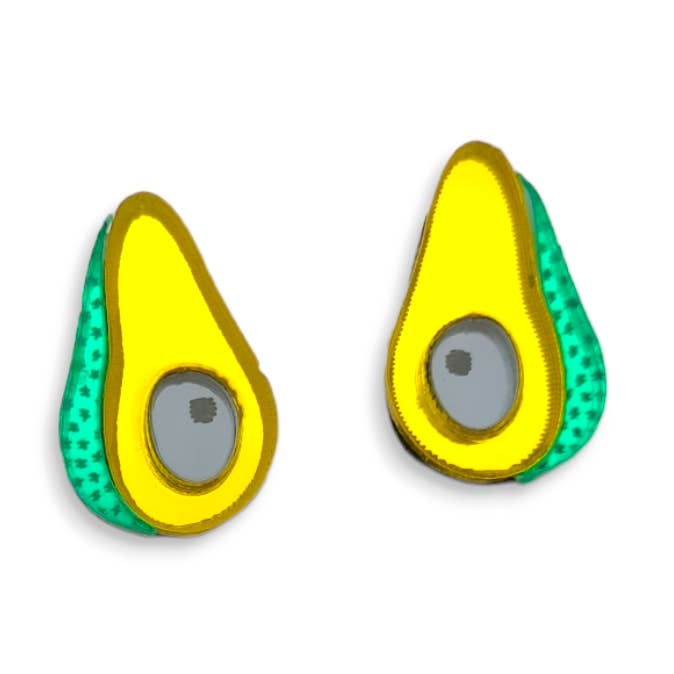 Avocado | Earrings for kids for wholesale by Funk Da Queen