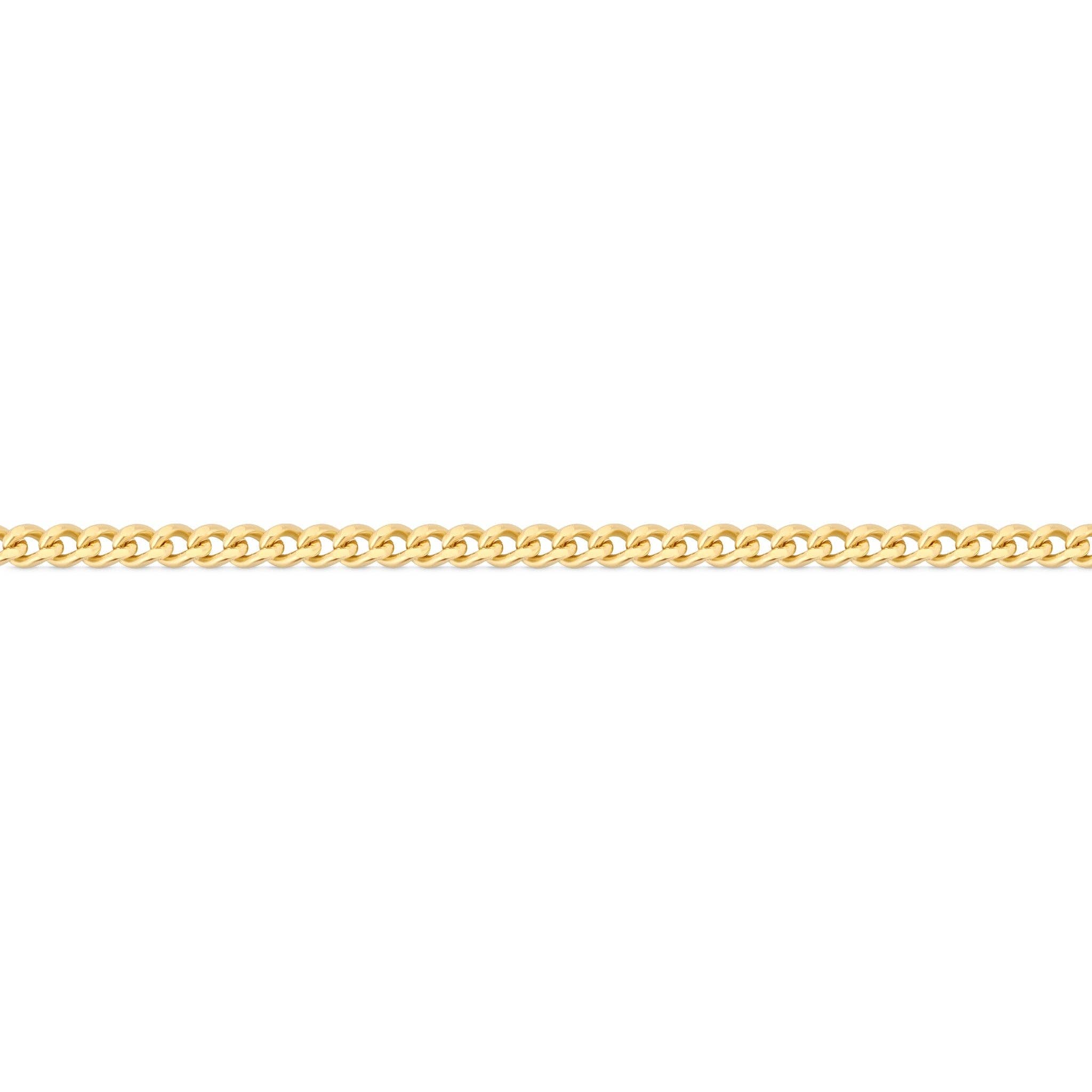 WJW - Wholesale Craft Supplies - 14K Solid Gold 1.2mm Diamond Cut Curb Chain - By The Inch0
