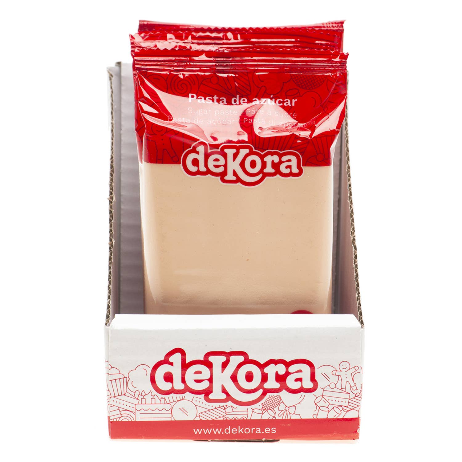 dekora - Vendita all'ingrosso Kit decorazione torte - FONDANT BEIGE 250G SENZA GLUTINE3