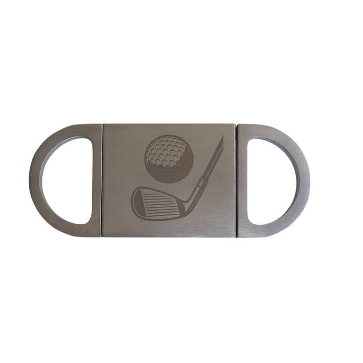 Golf Club Perfect Cigar Stainless Steel Cutter for wholesale by Megical Basket