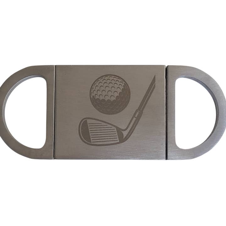 Golf Club Perfect Cigar Stainless Steel Cutter for wholesale by Megical Basket