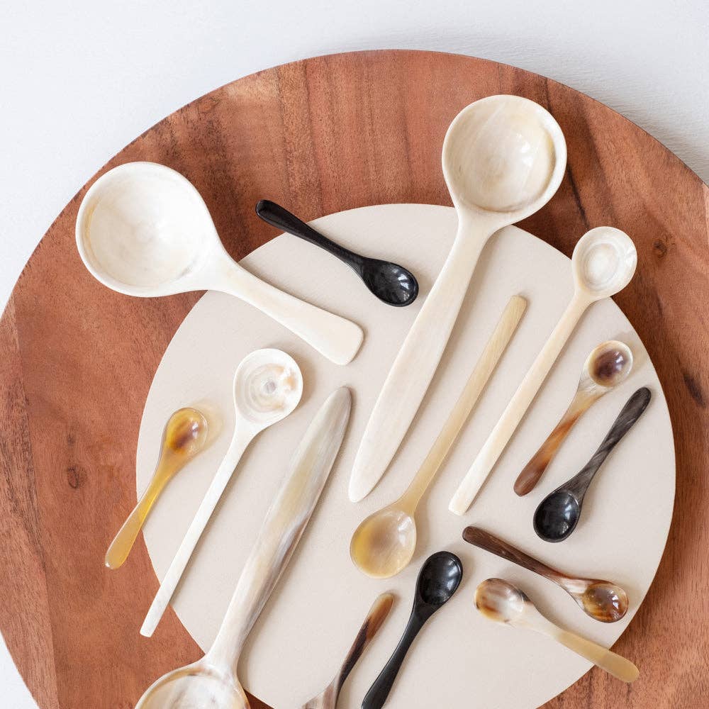 MAADILI COLLECTIVE – wholesale Kitchen spoon – Long Handle Horn Condiment Spoon5