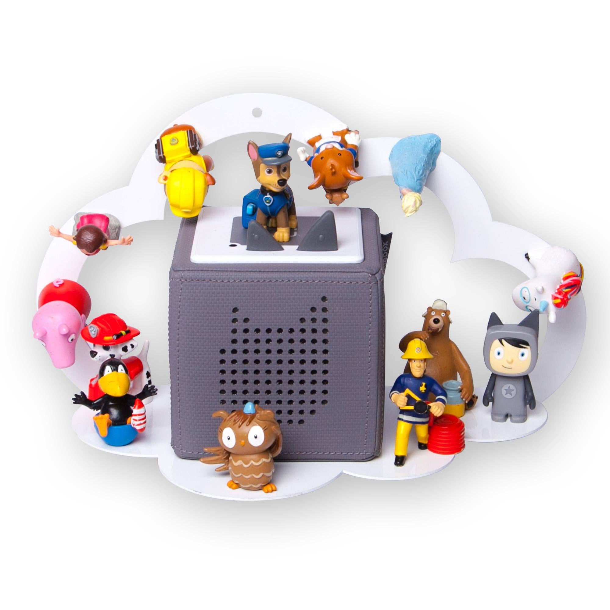 Mixcover GmbH - Vente Étagères murales - Étagère magnétique Moin Minis Cloud blanche compatible avec 20 figurines Tonie et Tonie Box pour enfants0