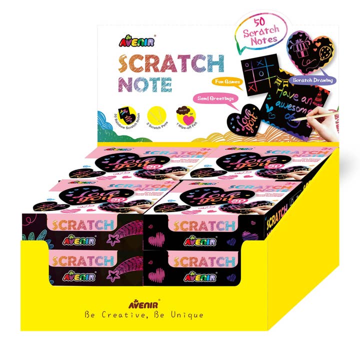 Scratch Heart Note in Display 12 pc for wholesale by KidAntics