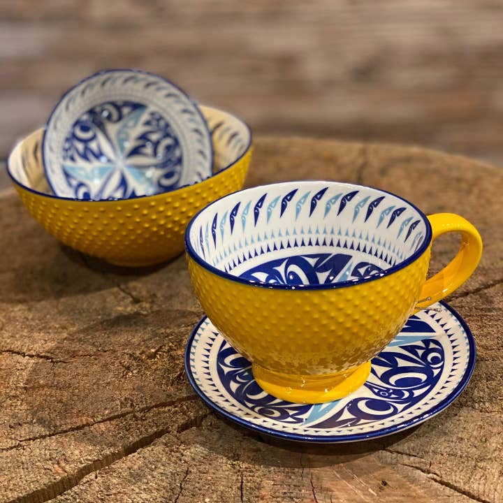 Art Cups with Contemporary Indigenous Design for wholesale by Made By Humans Designs