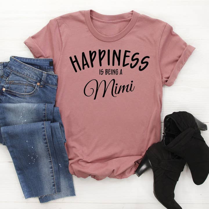 Happiness Is Being A Mimi T-shirt for wholesale by VibeClothing