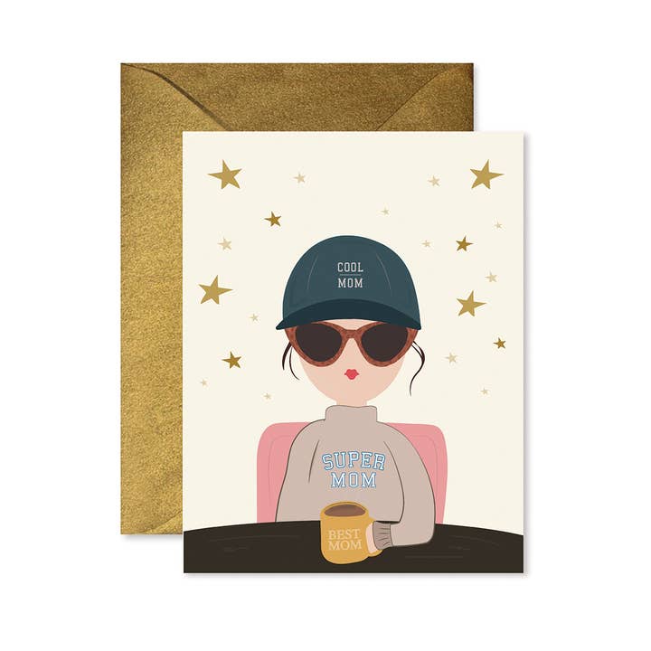 Ginger P. Designs - Wholesale Mother's Day Card - Cool Mom, Super Mom, Best Mom Greeting Card