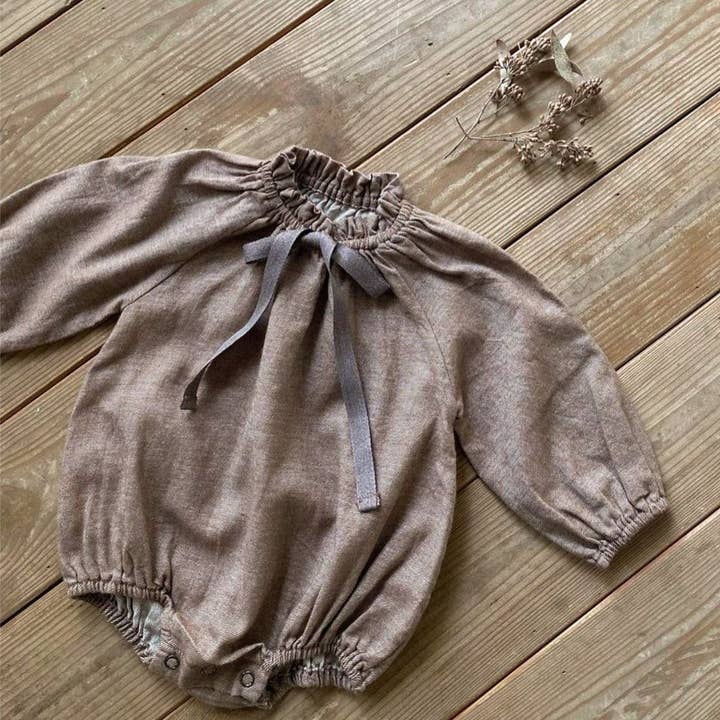 MyKids-USA® - Wholesale Bodysuit (Non-Footed) - Baby - New Arrival Baby Girls Vintage Floral/Plain Bow-Tie Lantern