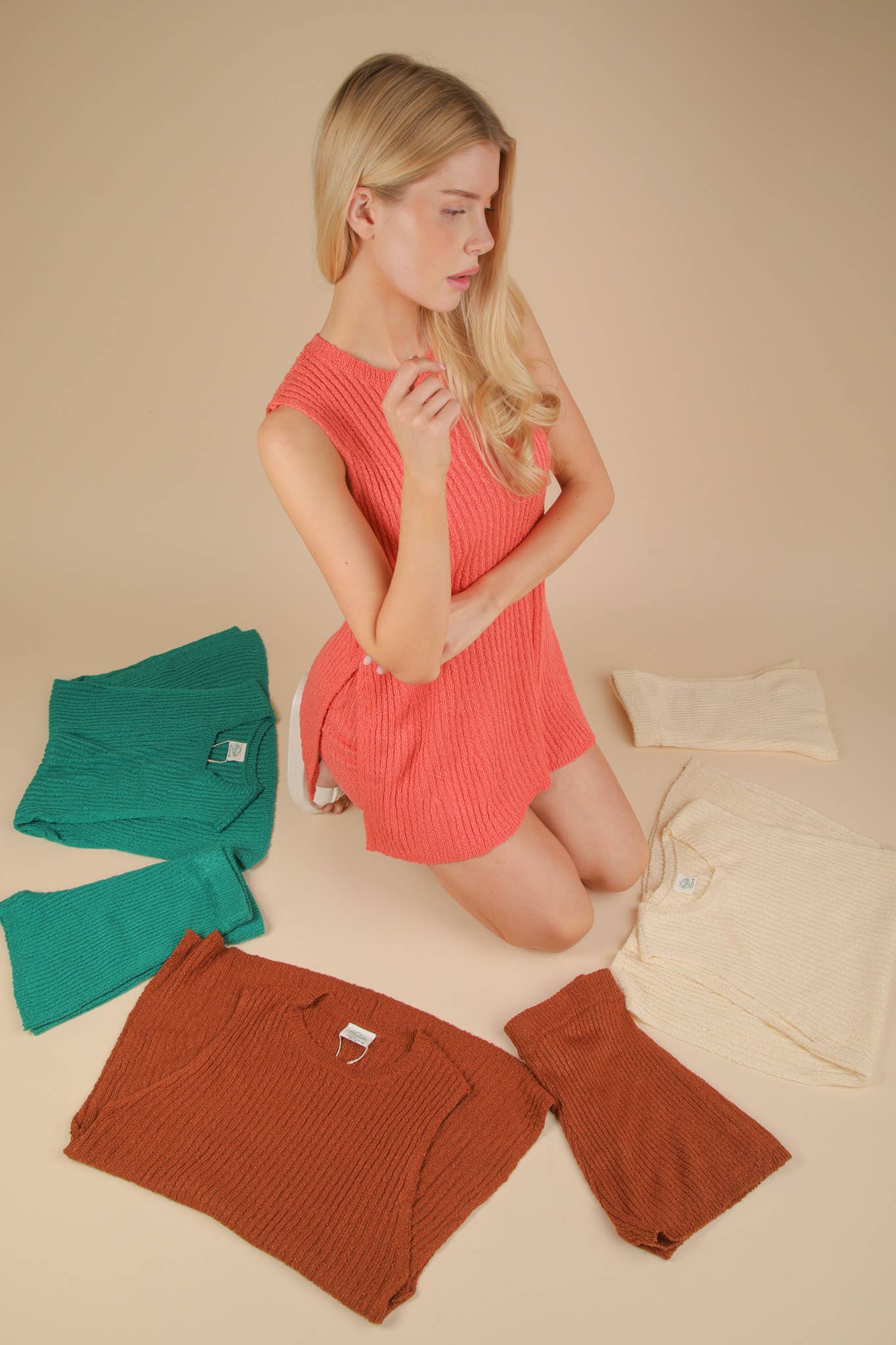 VERY J – wholesale Top & short set (NOT loungewear) – Women’s – 12W3359NSET-Knit Sweater Comfy Top & Shorts Set18