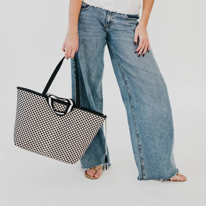 Pretty Simple - Wholesale Tote Bag - Women's - Woven Tiffany Organizer Tote Bag