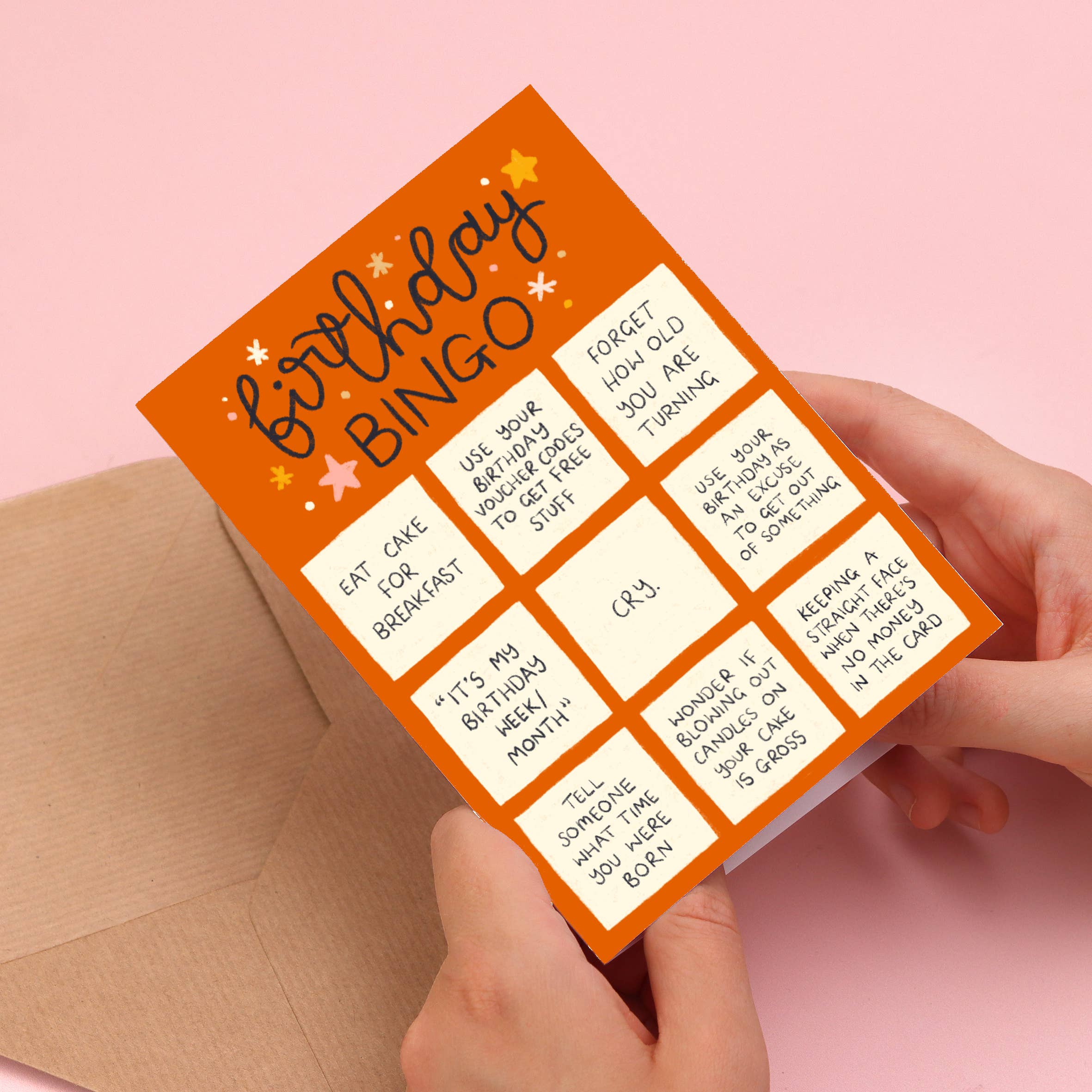 Oh, Laura – wholesale Birthday card – greeting card - birthday bingo2