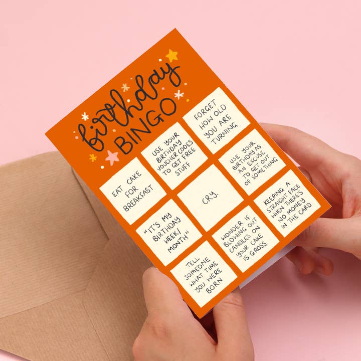 Oh, Laura – wholesale Birthday card – greeting card - birthday bingo2