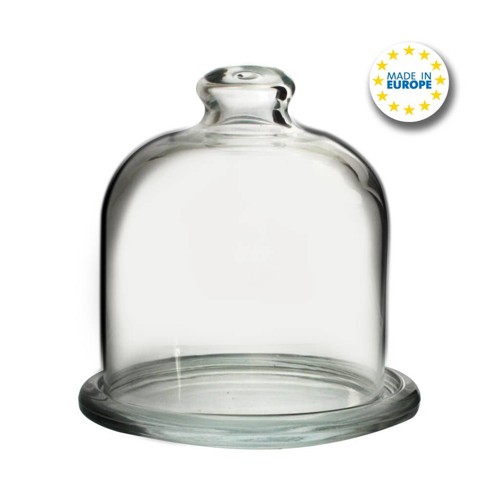 Hakan - Vendita all'ingrosso Contenitori per alimenti - Alzata Mini con Cupola in Vetro per Conservazione Alimenti con Coperchio, 10,4 cm2