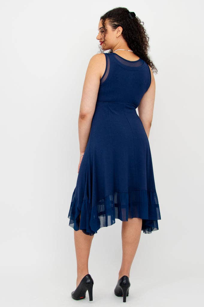 Blue Sky Clothing Co LLC - Wholesale Dress - Women's - Danube Dress, Indigo, Bamboo3