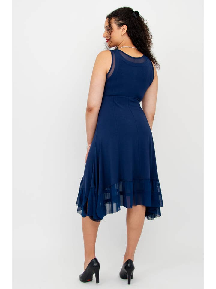 Blue Sky Clothing Co LLC - Wholesale Dress - Women's - Danube Dress, Indigo, Bamboo3