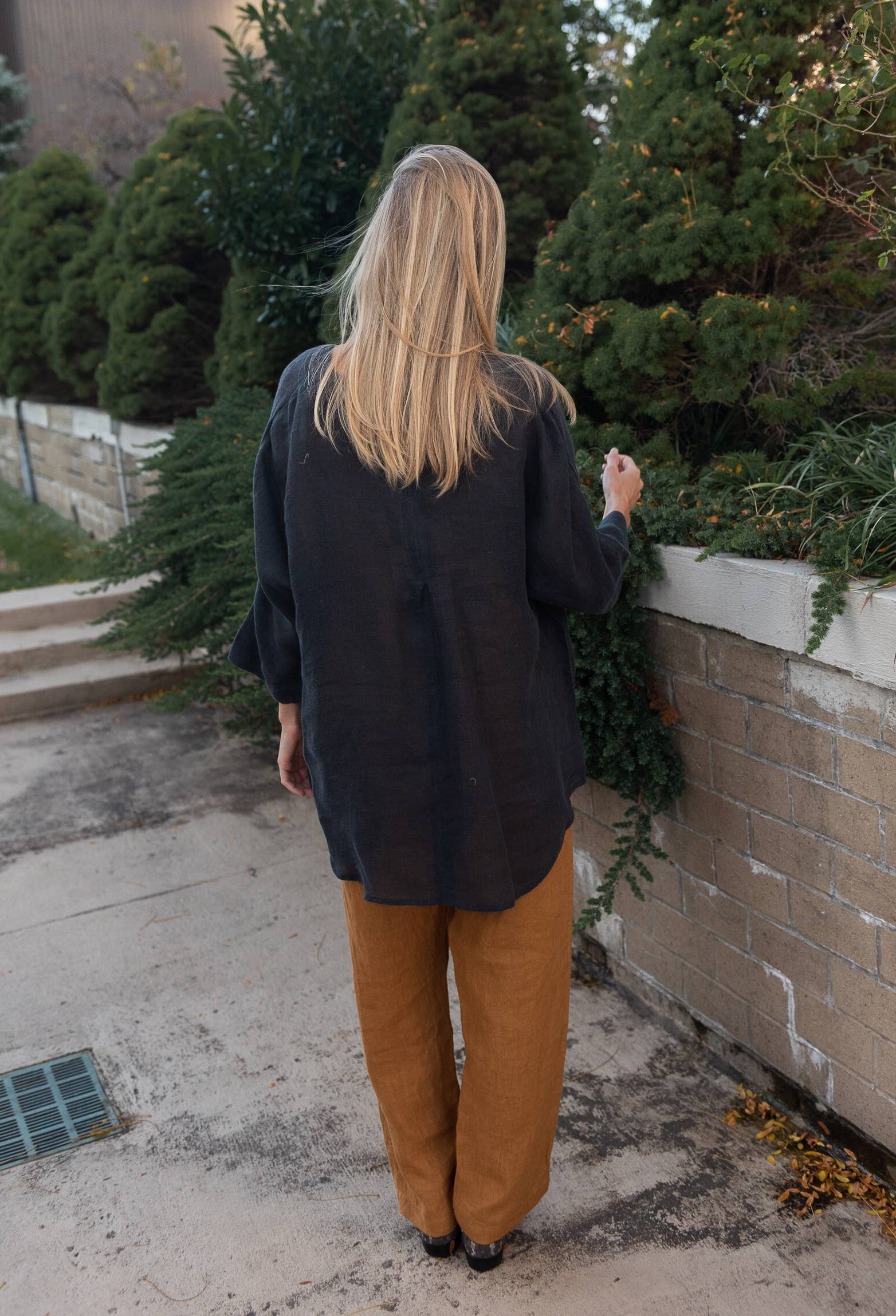 VIKOLINO - Wholesale Blouse - Dames - Transparante (Gaas) Linnen Top met V-hals3