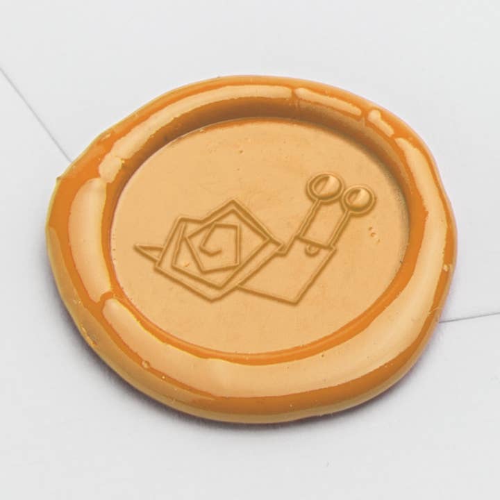 Briefsiegel mit Schneckenmotiv und Griff für den Großhandel von Penpaling Paula