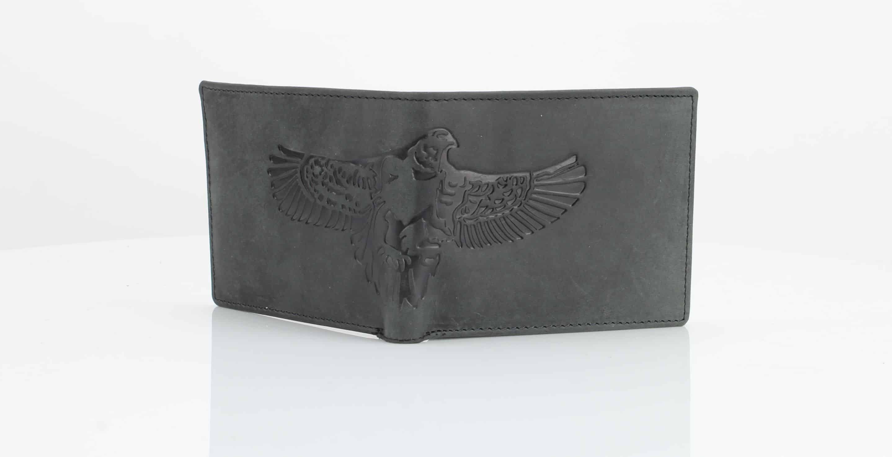 Leather Impressions Inc - Wholesale Wallet - Men's - American Bison Bird Embossed Leather Mens Bi Fold Wallet9