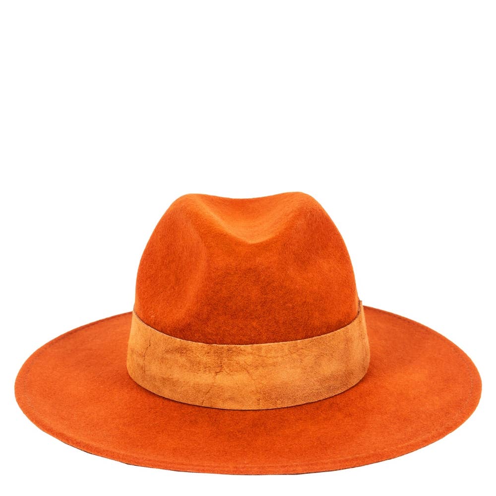 TRAVAUX EN COURS... - Wholesale Fedora - Unisex - WIDE BRIM HAT - leather braid40