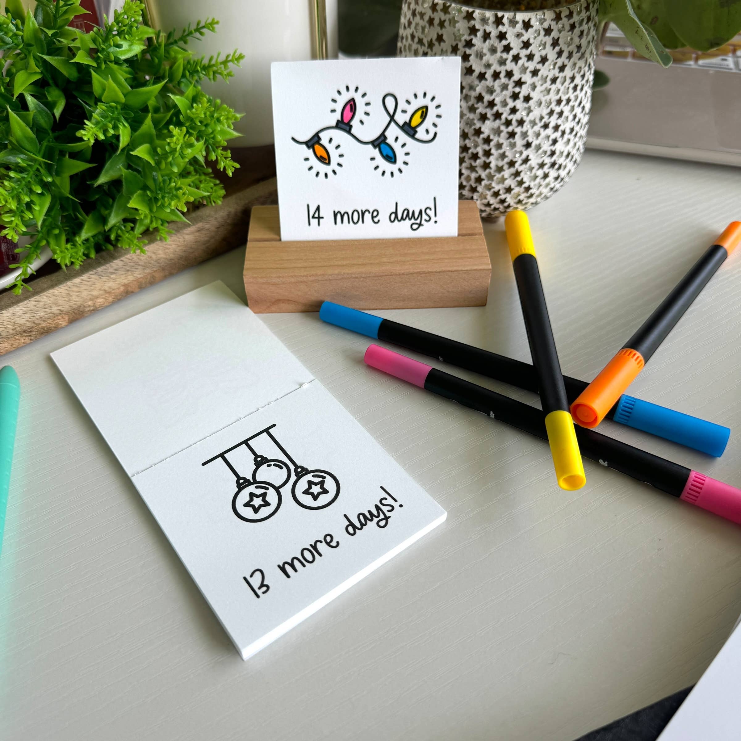 A Brighter Year - Wholesale Coloring & Activity Book - Adult - Color Your Own Advent Calendar Gift Set, Christmas 2025 Gift6