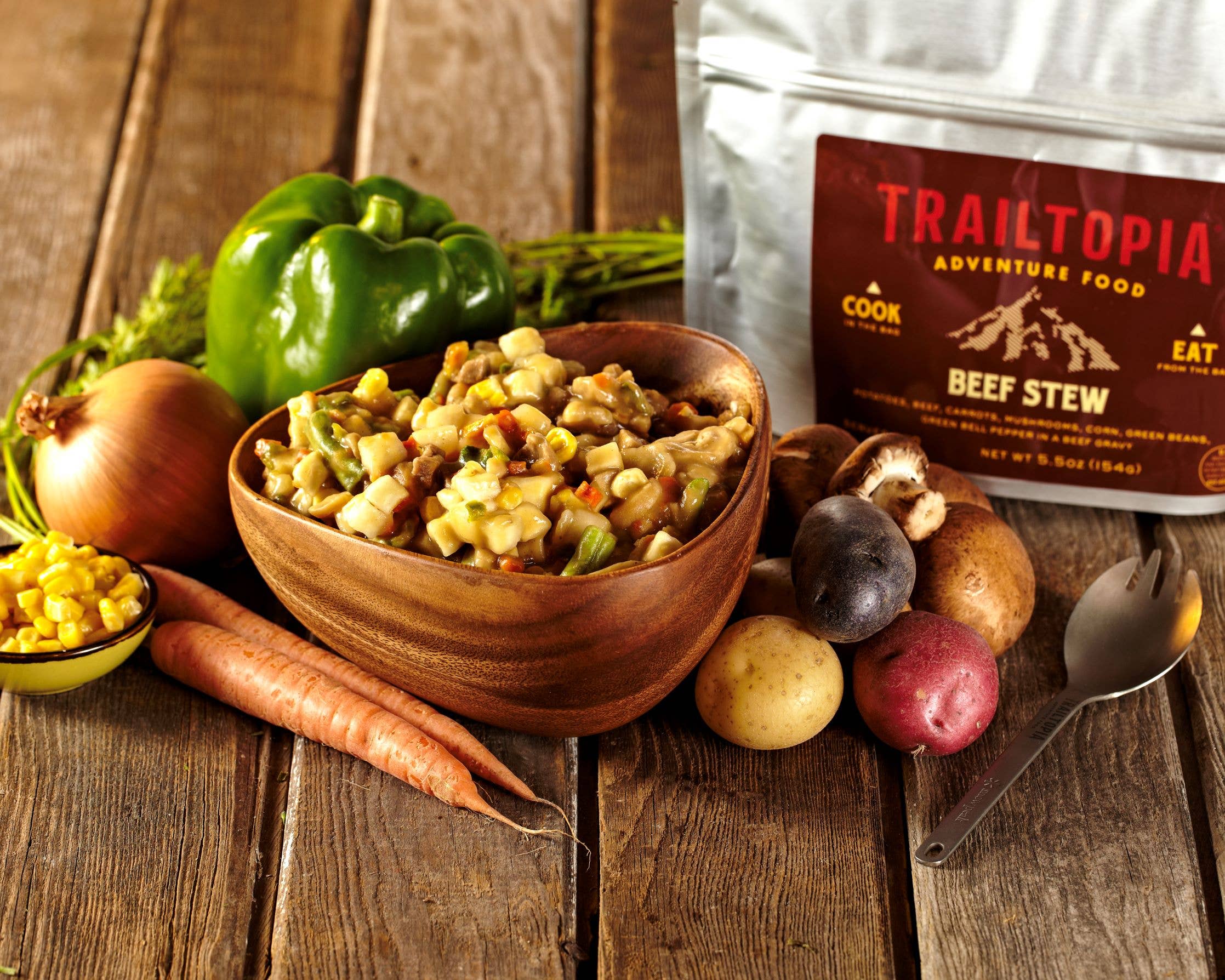 Trailtopia - Wholesale Shelf Stable Prepared Meal - Beef Stew - Shelf Stable Prepared Meal for Two2