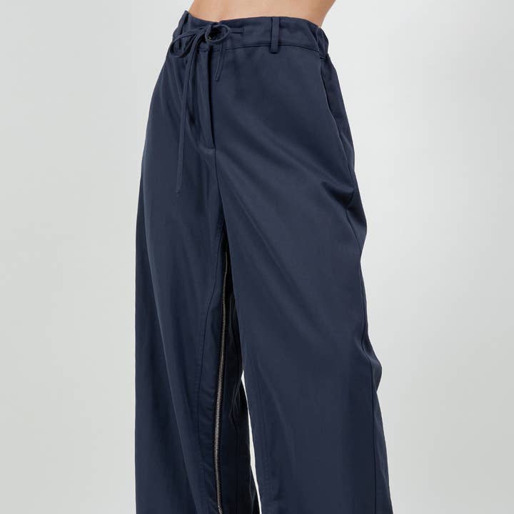 UTILITARIAN INSEAM ZIPPER DETAILED TROUSERS - NAVY and other Purchase Wholesale work pants. Free Returns & Net 60 Terms on Faire trending on Faire.