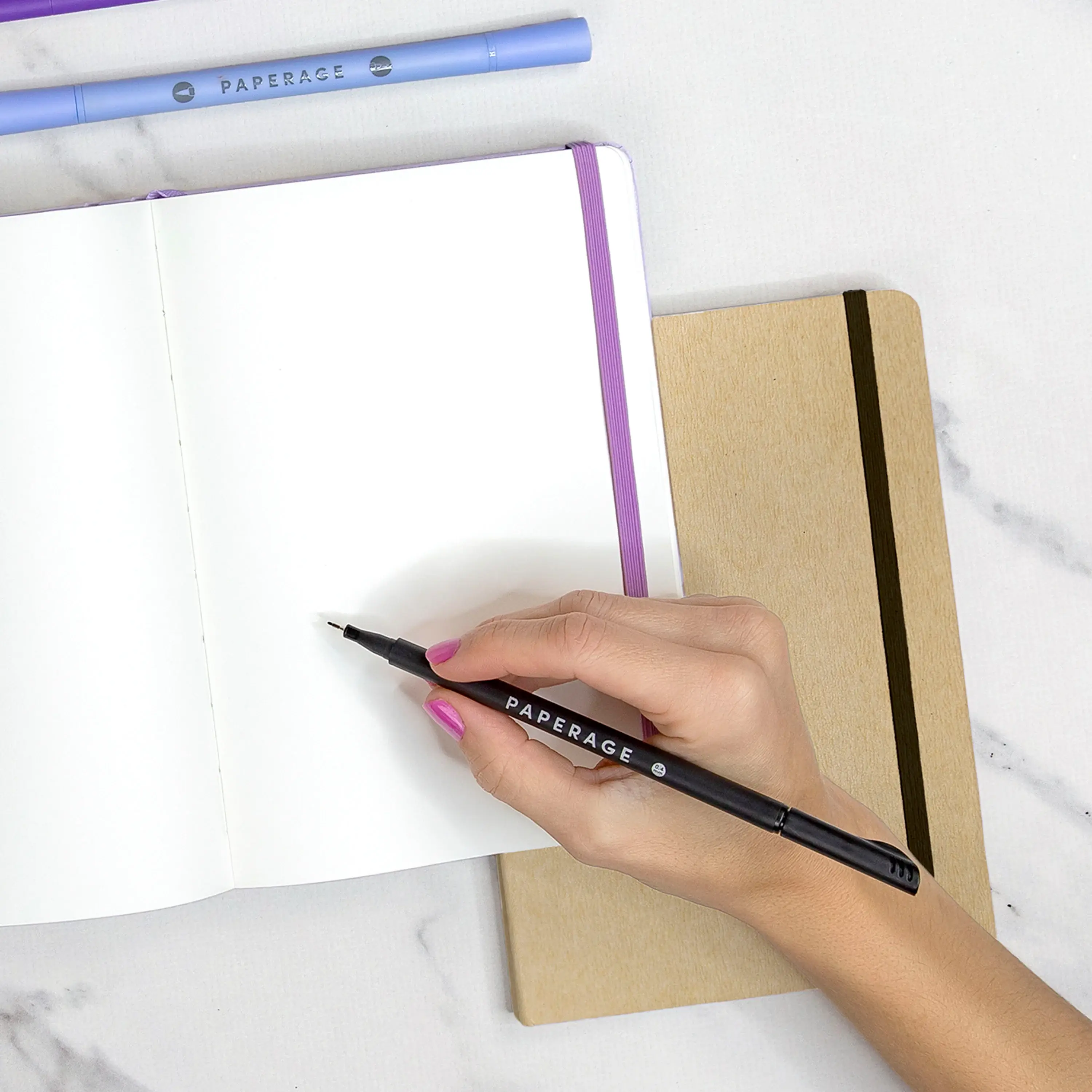 Paperage - Wholesale Notebook - 160PG Recycled Casebound Blank Journal Notebook10