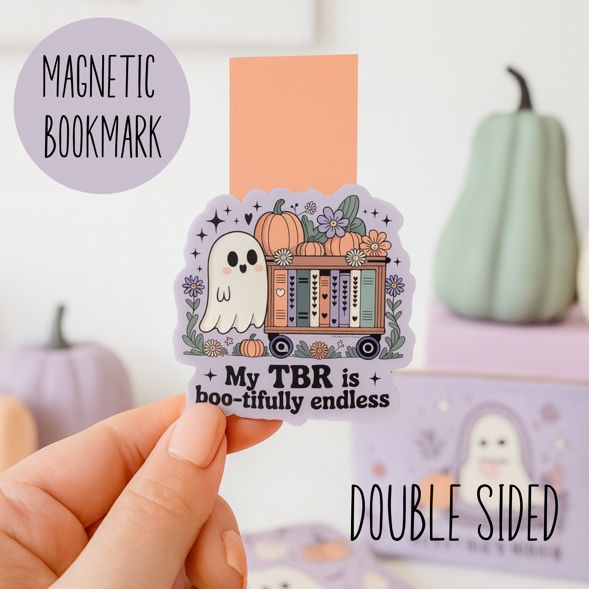 Auburn Row Design – wholesale Bookmark – My TBR is Boo-tifully Endless Magnetic Bookmark2