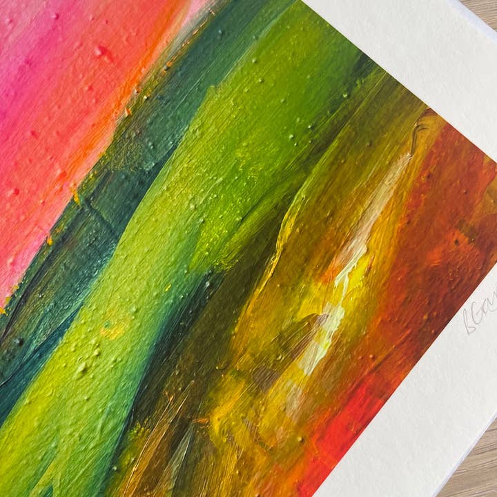 Beth Garner - Wholesale Art Print - 'Aurora', Scottish Abstract Landscape A4 Print3