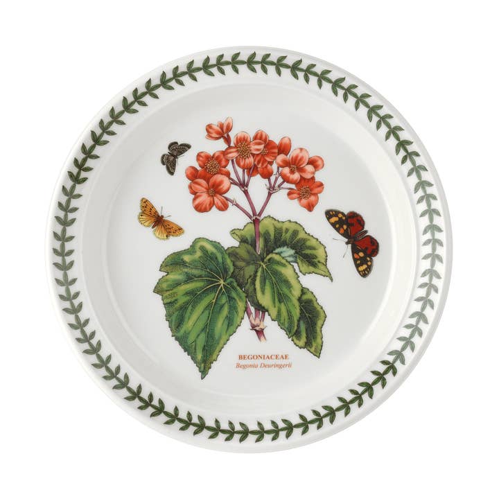 Portmeirion Botanic Garden SALAD PLATE 8.5" BEGONIA for wholesale by Portmeirion, Spode, Pimpernel, Nacthmann, Wrendale Designs