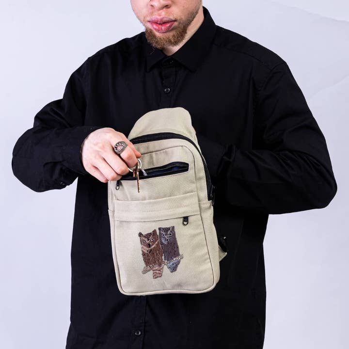 Owls Umoja Sling Bag for wholesale by Ecodunia