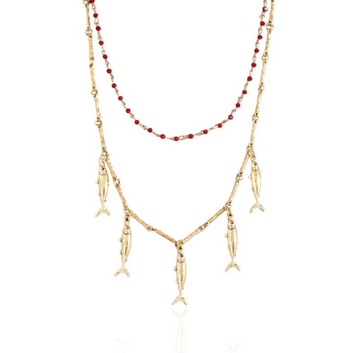 Goldie Fish Necklace for wholesale by RAD + RAE