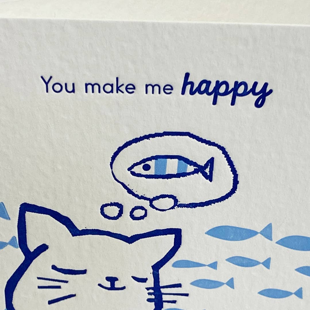 Ilee Papergoods - Wholesale Love Card - Happy Cat A2 Card1