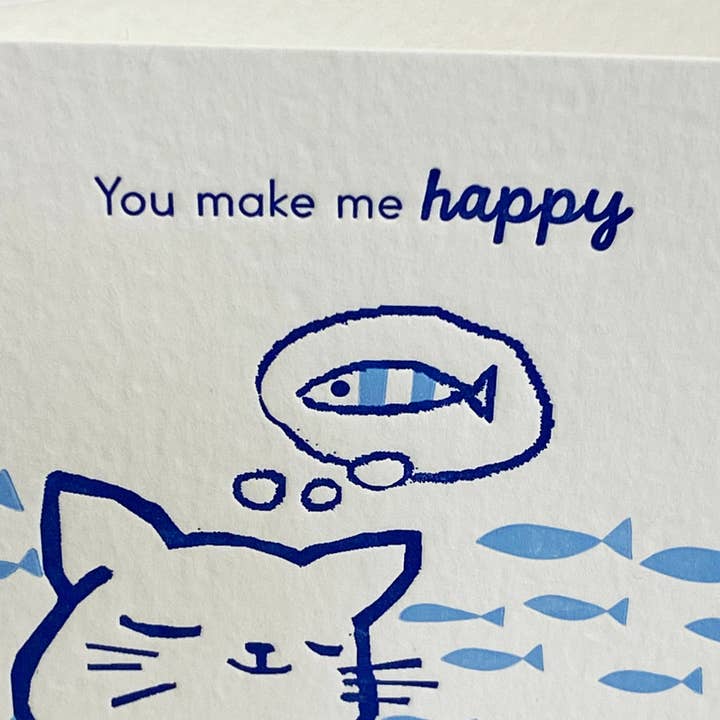 Ilee Papergoods - Venta al por mayor Tarjetas de amor - Tarjeta Happy Cat A21