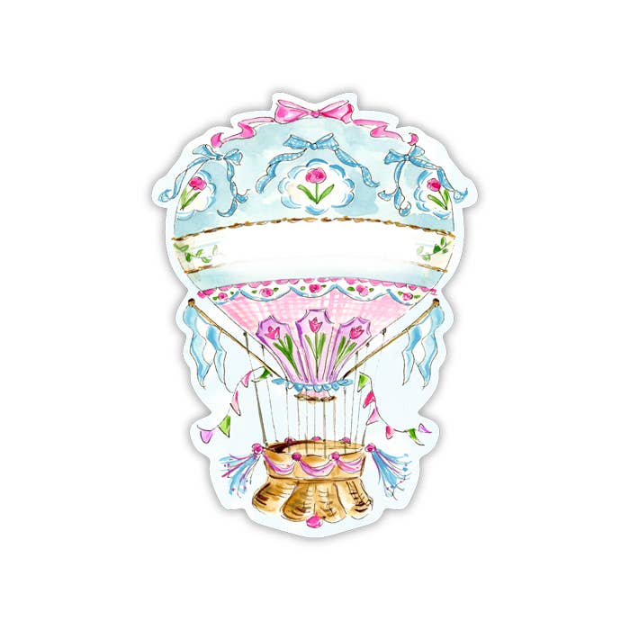 RosanneBeck Collections - Wholesale Decorative Tabletop Object - Handpainted Hot Air Balloon Die-Cut Accents