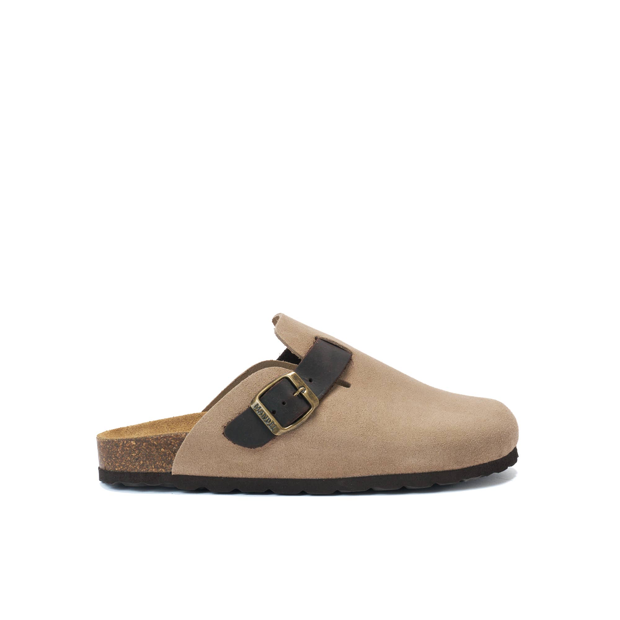 Mandél – wholesale Slippers – Men's – NOE slipper in taupe suede leather - Art.MI12270