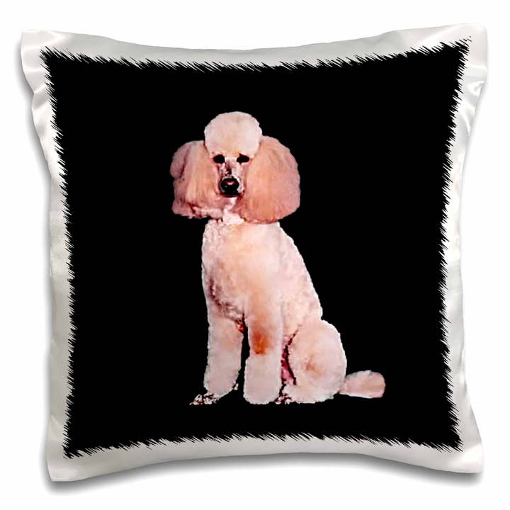 3dRose, Rosa Pudeln, Kuddfodral för wholesale av 3dRose