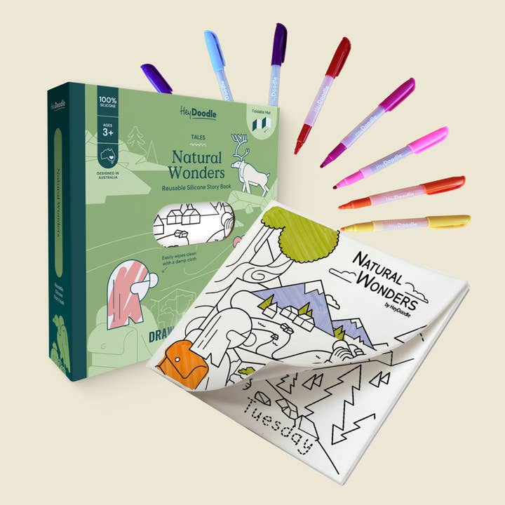 Contes des merveilles naturelles - Livre de coloriage réutilisable pour la vente par HeyDoodle