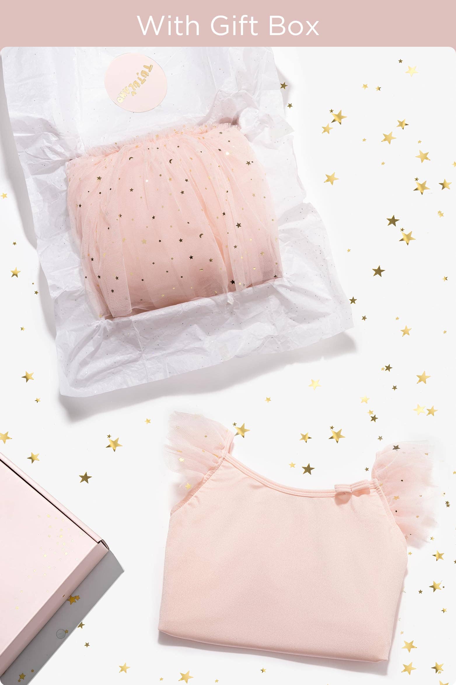 Peach Fuzz Ballet Leotards Flutter Sleeve Dance Dress for Girls for wholesale on Faire5