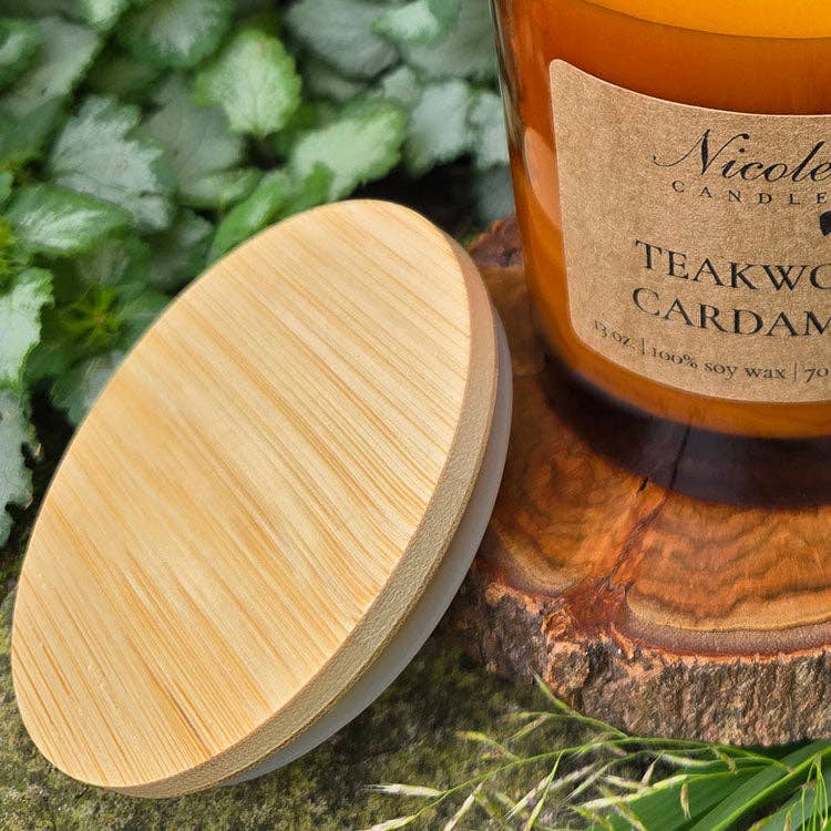 Nicolet Candle - Wholesale Jar/Filled Candle - Large Glass Candle (13 oz) - Amber1