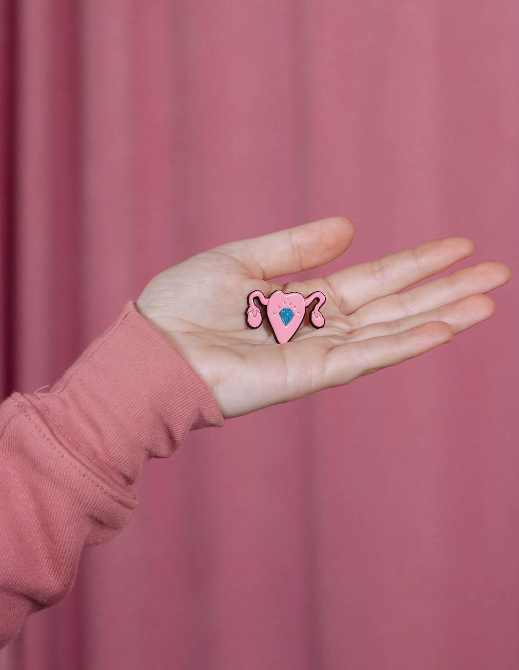 Girl Gang Craft - Wholesale Lapel Pin/Button - Uterus Enamel Pin3