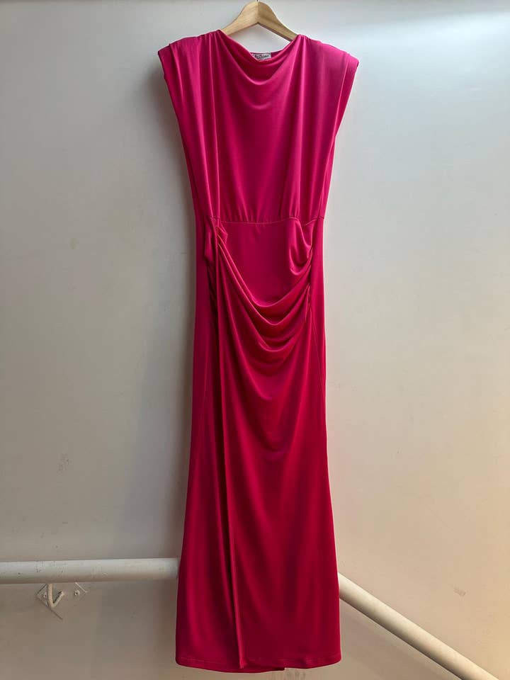 LORIANE - Wholesale Dress - Women's - 10586 tight long dress with front slit one size